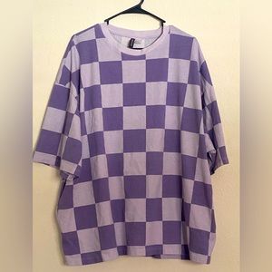 Purple oversized shirt WITH POCKETS